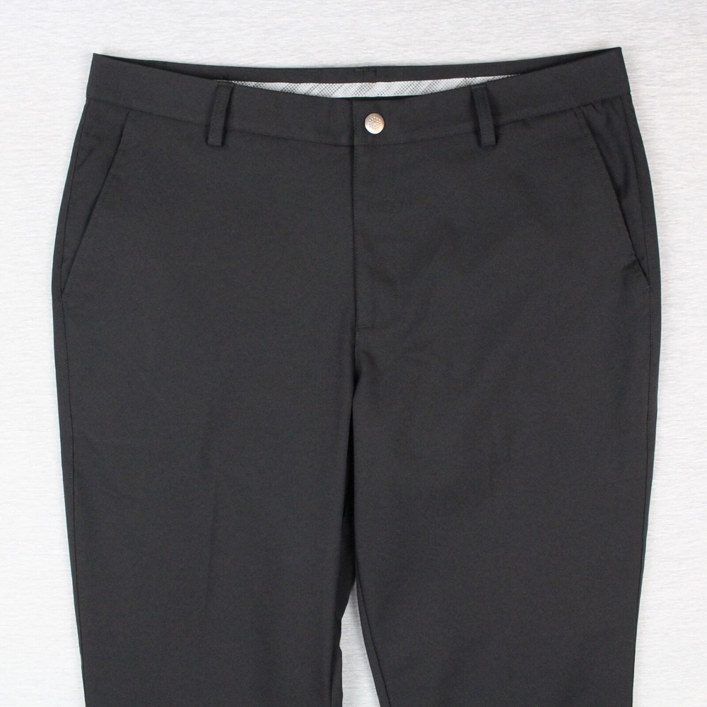 Puma Golf Pants Mens Size 36x30 Black Essential Pounce Polyester - Picture 2 of 10